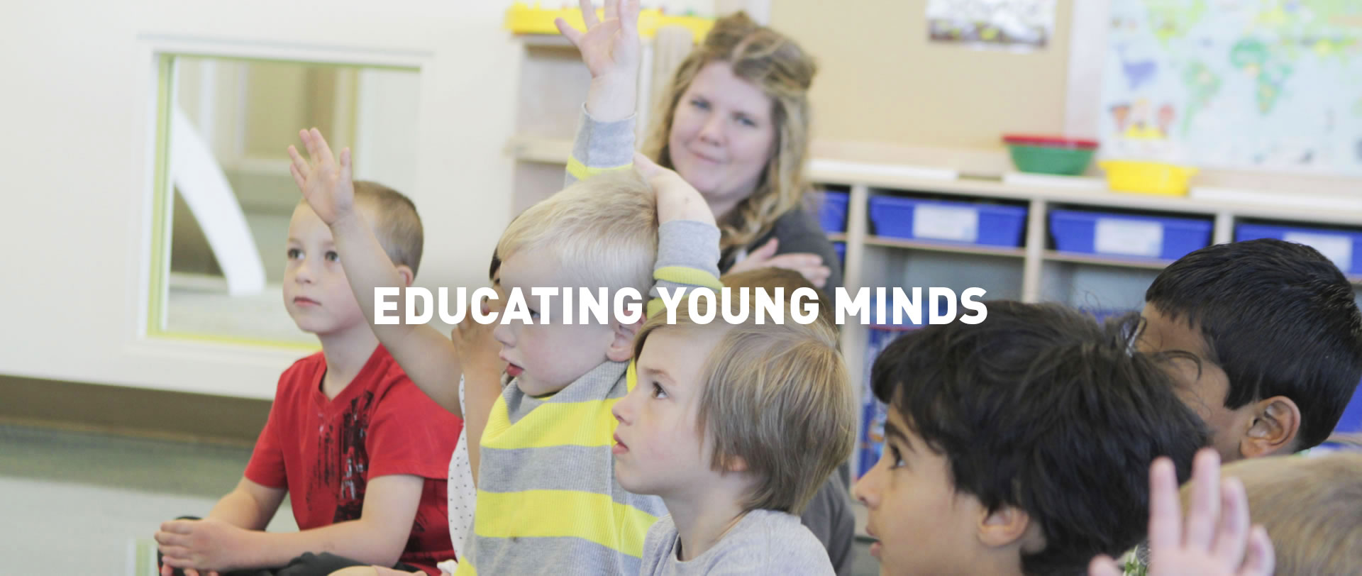 Educating Young Minds kids in classroom